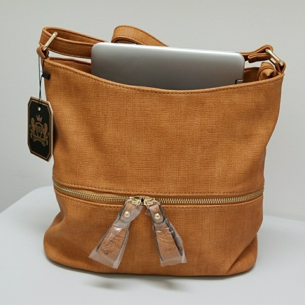 🎉1 HOUR SALE🤗Crossbody Bucket Satchel! (FIRM) - Picture 5 of 6